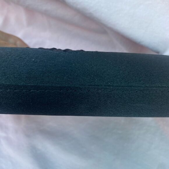 Black Evening Bag Purse Small Clutch Chain Strap​​​​​ - Picture 8 of 10